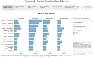 Dynamically sorting