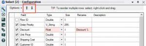 Select Tool: Reorder