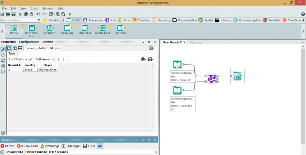 Alteryx left join minus intersection