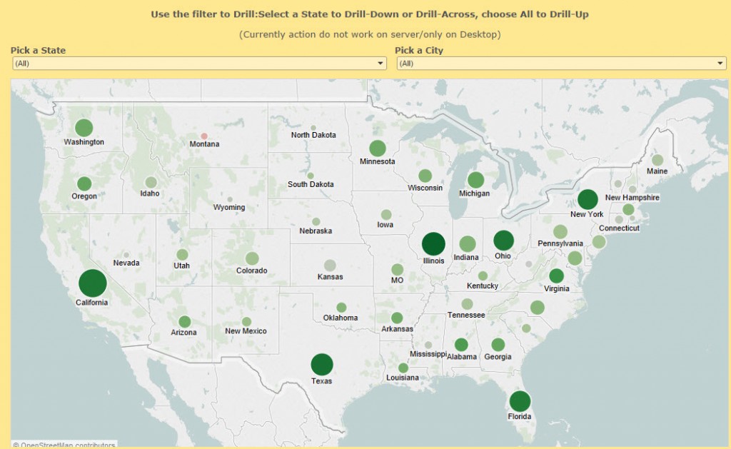 Tableau Country Map