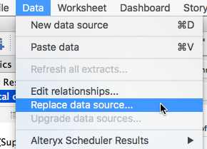 Replace Data Source