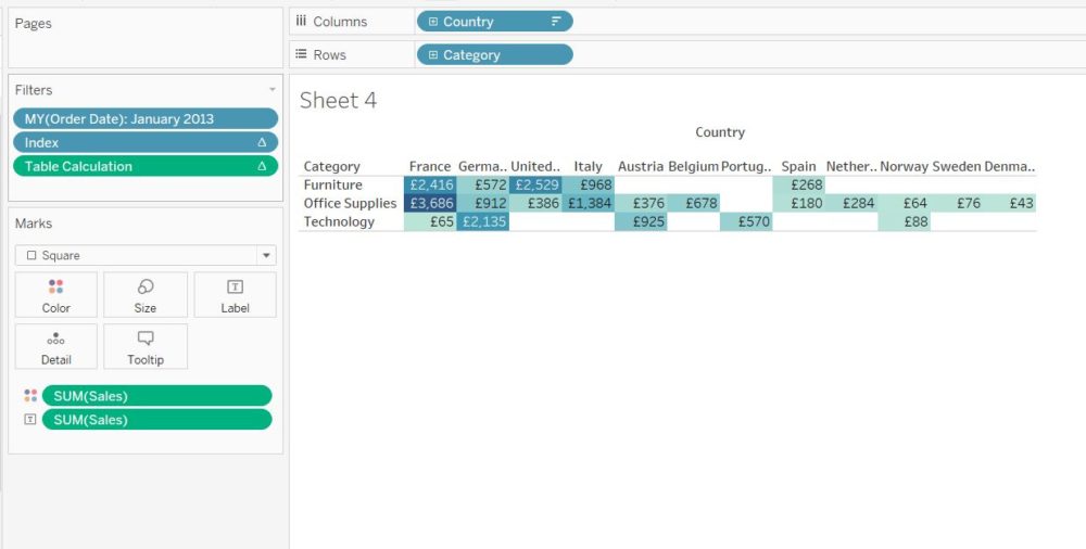 Blanks in a Tableau highlight table The Information Lab