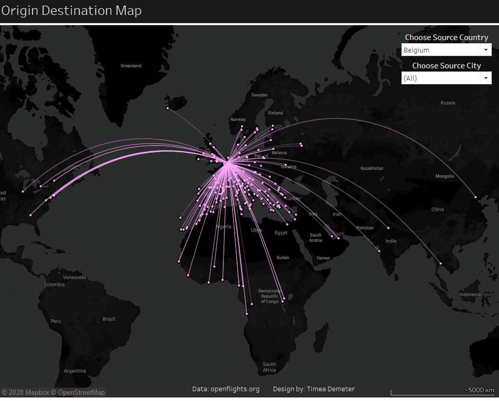 How to create an Origin-Destination Map in Tableau - The Information Lab